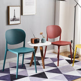 Plastic Dining Chair Restaurant Office Meeting Computer Chair