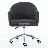 8035 Office Chair Short Flannelette Lifting Chair High Spring Back Protogenesis Sponge Computer Chair