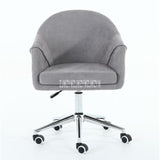 8035 Office Chair Short Flannelette Lifting Chair High Spring Back Protogenesis Sponge Computer Chair