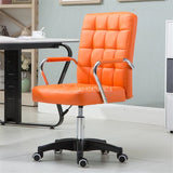 Office Furniture Height Adjustable Rotatable Computer Chair Armrest Leather Padded Meeting Office Chair